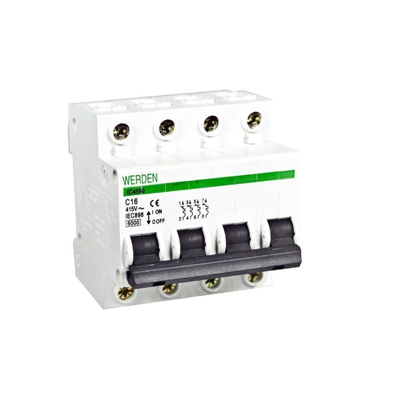 MAGNETOTERMIC SWITCH 4P 50A