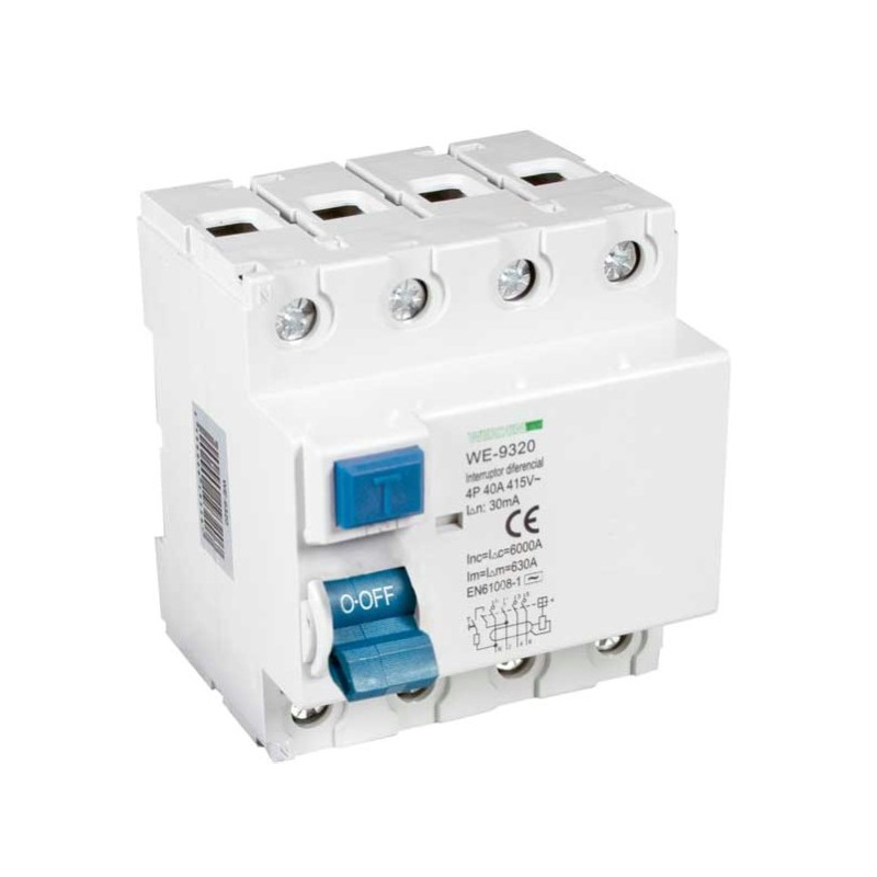 4P 25A 300mA differential switch