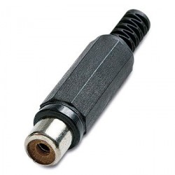 CONECTOR RCA HEMBRA NEGRO...