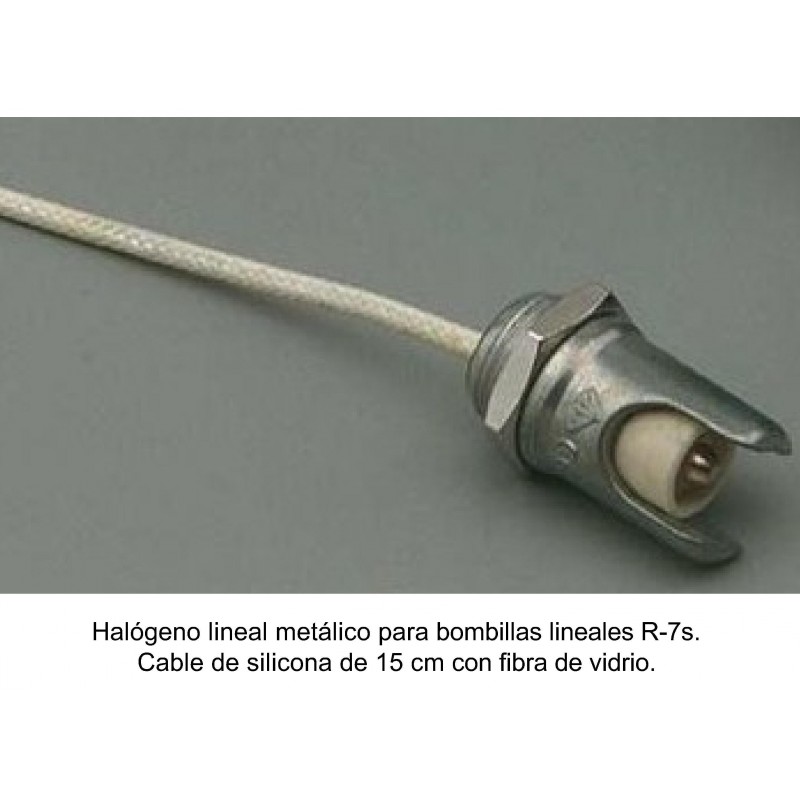 PORTALAMPARA HALOGENA LINEAL REDONDO