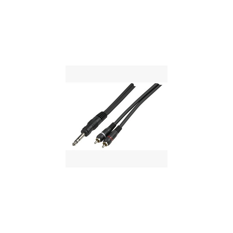 CONNECTION JACK 6.35M 2RCA 3M C-CAB212
