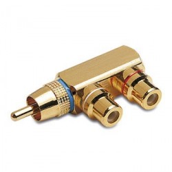 METAL ADAPTER (GOLD) RCA /...