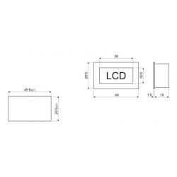 TERMÓMETRO DIGITAL LCD -50ºC +70ºC 11815