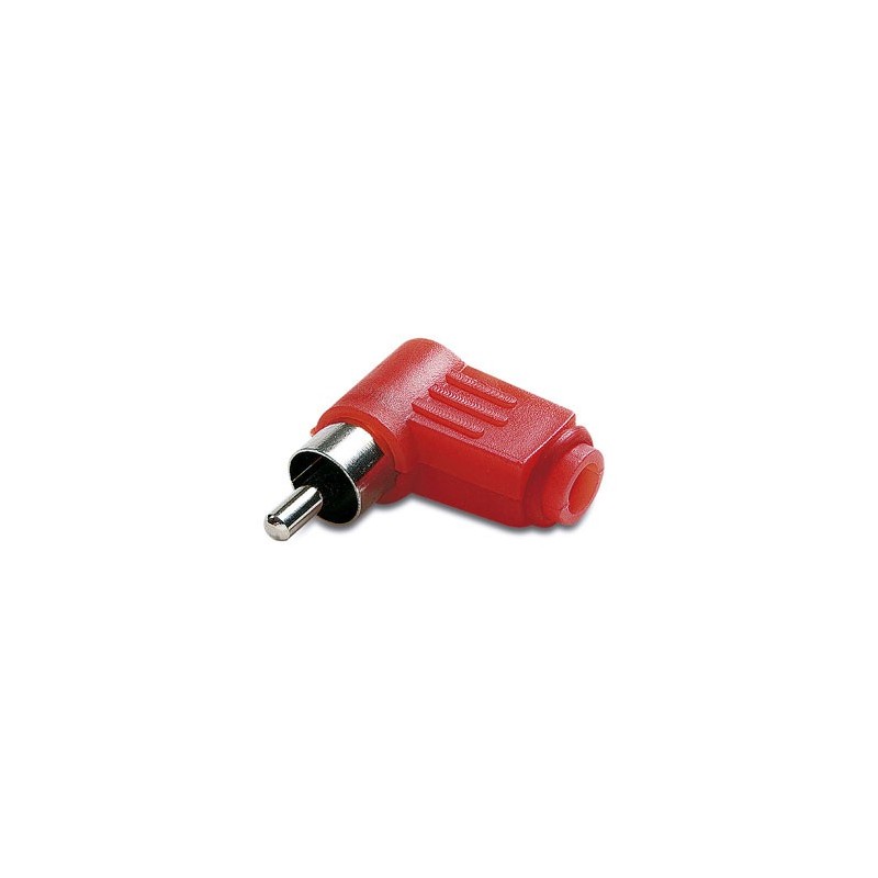 CONECTOR RCA M ACODADO ROJO 50321 