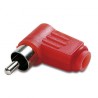 CONECTOR RCA M ACODADO ROJO 50321 
