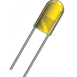 DIODE LED 5mm YELLOW DIL5A