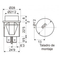INTERRUPTOR PULSADOR LUMINOSO 11479IL/N/R
