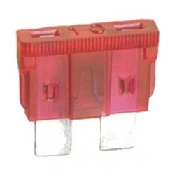 RED 10A FLUSH FUSE
