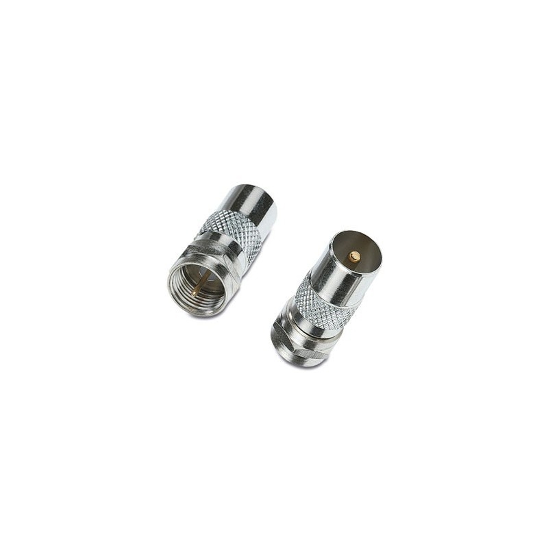 CON132 ADAPTADOR F MACHO A TV MACHO METALICO