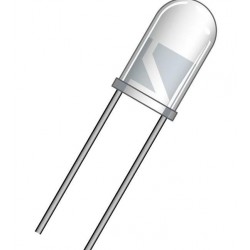 White LED diode 5mm DIL5B
